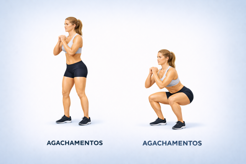 agachamento exercícios para fazer em casa